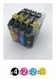 Compatible Brother 133 Value Pack (4 Black + 2 Cyan + 2 Magenta + 2 Yellow)