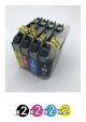 Compatible Brother 133 Value Pack (2 Black + 2 Cyan + 2 Magenta + 2 Yellow)