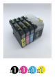 Compatible Brother rother 135XL-137XL Value Pack (1 Black + 1 Cyan + 1 Magenta + 1 Yellow)