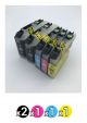 Compatible Brother 137XL-135XL Value Pack (2 Black + 1 Cyan + 1 Magenta + 1 Yellow)