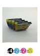 Compatible Brother 39 Value Pack (4 Black + 2 Cyan + 2 Magenta + 2 Yelloe)