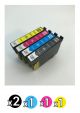 Compatible Epson 220XL Value Pack (2 Black + 1 Cyan + 1 Magenta + 1 Yellow)