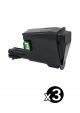 Compatible Kyocera TK-1129 Black Toner - 2100 pages FS1061DN Value Pack (3 Black)