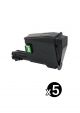 Compatible Kyocera TK-1129 Black Toner - 2100 pages FS1061DN Value Pack (5 Black)