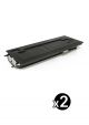 Compatible Kyocera TK-410 Black Toner KM1620 - 15000 pages Value Pack (2 Black)