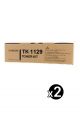 Genuine Kyocera TK-1129 Black Toner - 2100 pages FS1061DN Value Pack (2 Black)
