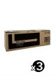 Genuine Kyocera TK-164 Black Toner FS1120D P2035D - 2500 pages Value Pack (3 Black)